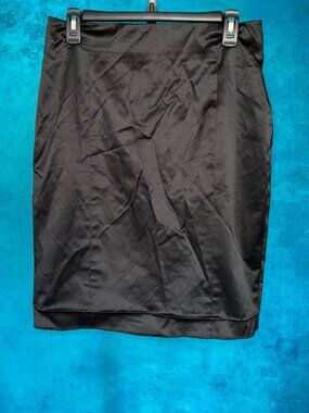 Vintage BEBE sleek black pencil skirt with slit